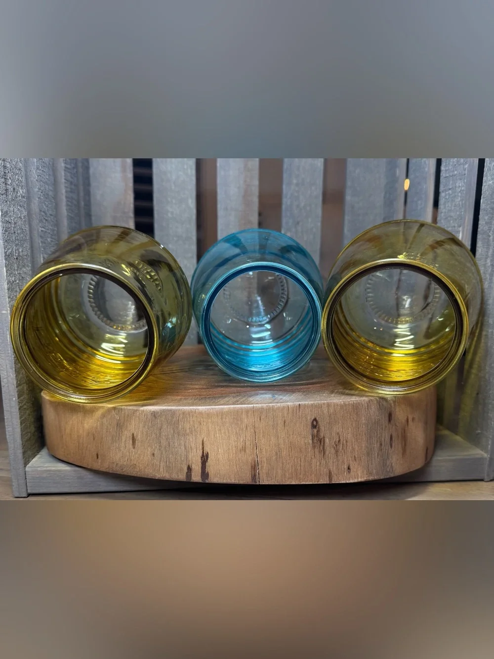 Set of 3 Vintage 21oz. “Original Mason” Wine Glasses